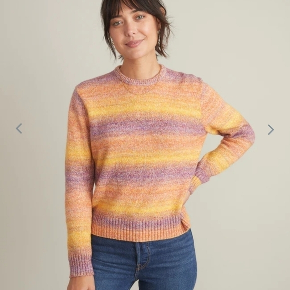 Marine layer Kora Crewneck Sweater in Warm Spacedye - Picture 4 of 5